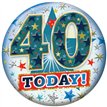5.5cm AGE 40 MALE BADGE 6S