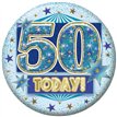 5.5cm AGE 50 MALE BADGE 6S