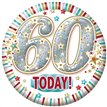 5.5cm AGE 60 MALE BADGE 6S
