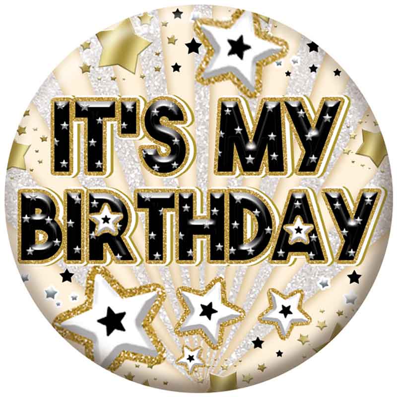 5.5cm OPEN BIRTHDAY BADGE 6S