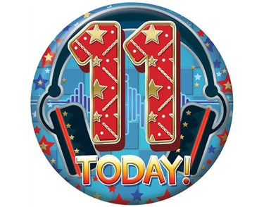 5.5cm AGE 11 MALE BADGE 6S