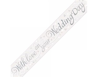 9FT WEDDING DAY BANNER