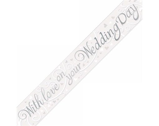 9FT WEDDING DAY BANNER