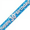 9FT 30TH BIRTHDAY BLUE BANNER