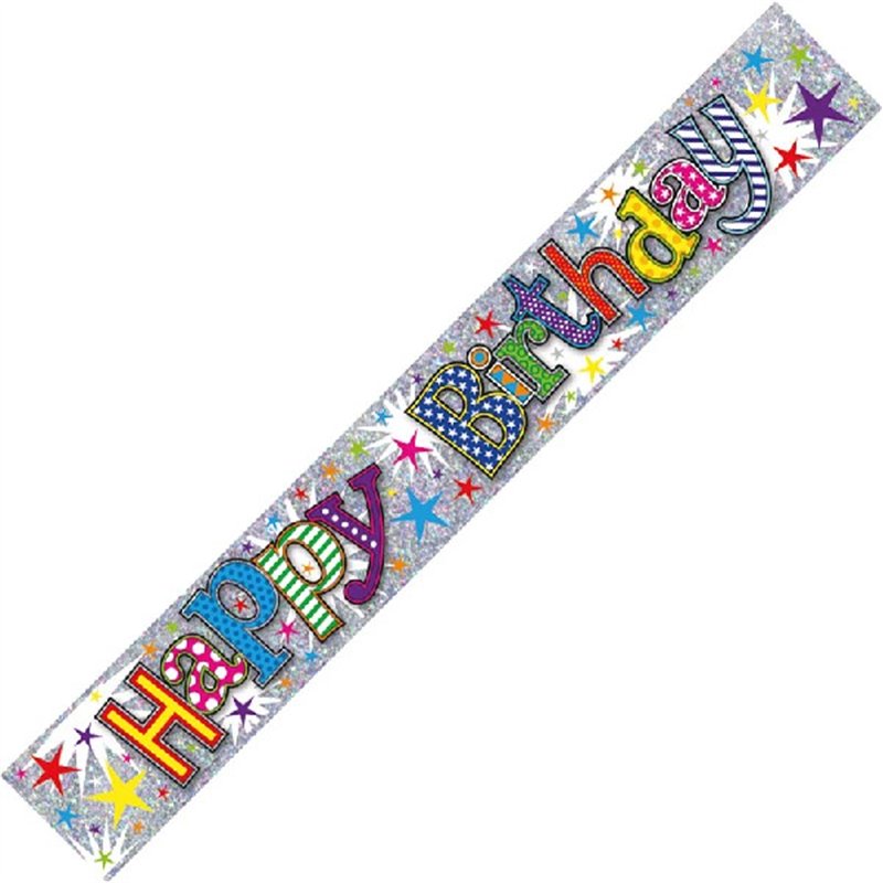 ADULT BIRTHDAY 9FT FOIL BANNER