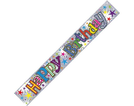 ADULT BIRTHDAY 9FT FOIL BANNER