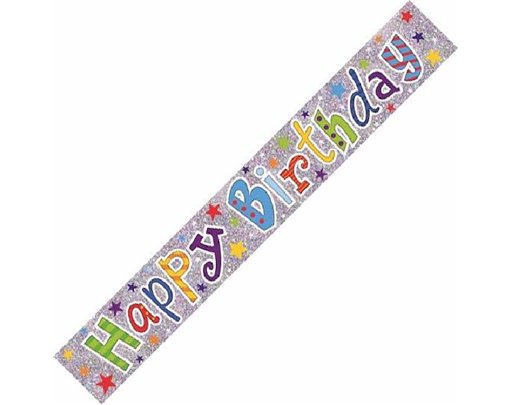 9FT HAPPY BIRTHDAY BANNER