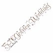 9FT GOLDEN ANNIVERSARY BANNER