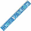 12FT 1ST B/DAY BLUE PRISMATIC BANNER