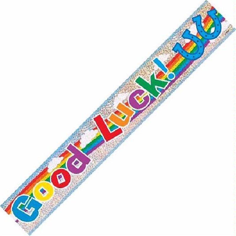 12FT GOOD LUCK PRISMATIC BANNER