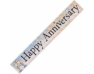 12FT ANNIVERSARY PRISMATIC BANNER