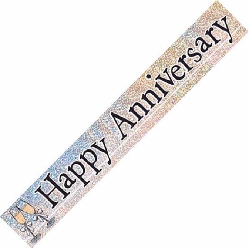 12FT ANNIVERSARY PRISMATIC BANNER