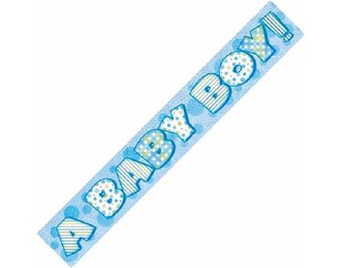 12FT BABY BOY PRISMATIC BANNER