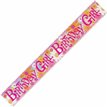 12FT B/DAY GIRL PRISMATIC BANNER