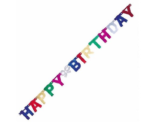 DELUXE BIRTHDAY JOINTED BANNER