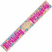 12FT B/DAY PRINCESS PRISMATIC BANNER