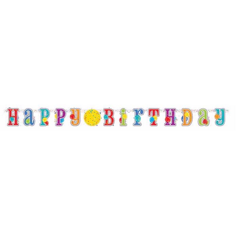HAPPY B/DAY JUMBO JOINTED BANNER