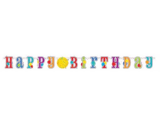 HAPPY B/DAY JUMBO JOINTED BANNER