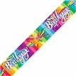 9FT BON VOYAGE METALLIC BANNER