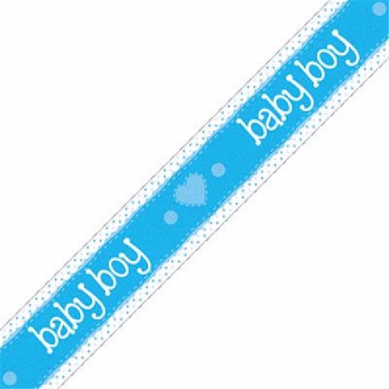 9FT ITS A BOY PASTEL HEART BANNER