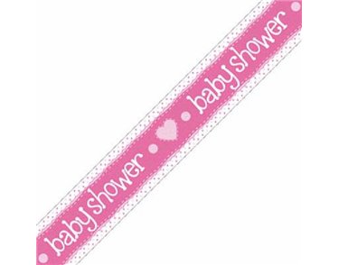 9FT BABY SHOWER PINK BANNER