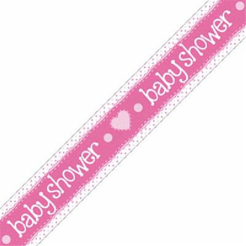 9FT BABY SHOWER PINK BANNER