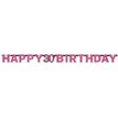 30TH PINK SPARKLES LETTER BANNER