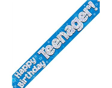 9FT BANNER TEENAGER BLUE