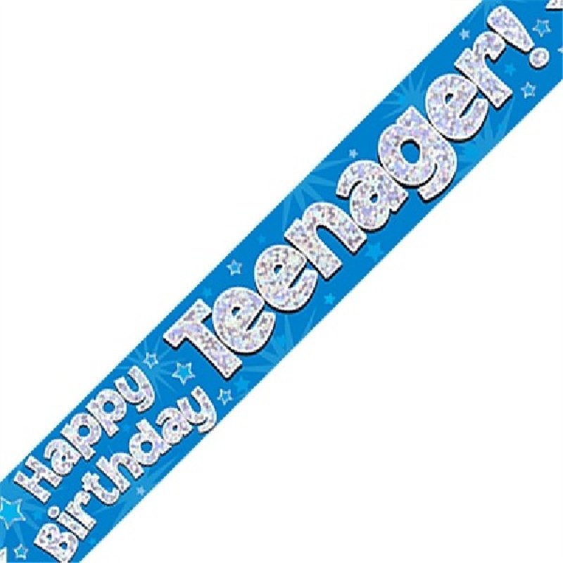 9FT BANNER TEENAGER BLUE