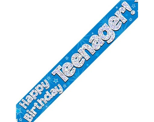 9FT BANNER TEENAGER BLUE