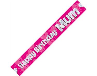 9FT HAPPY B/DAY MUM BANNER