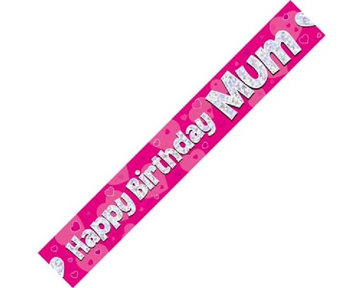 9FT HAPPY B/DAY MUM BANNER