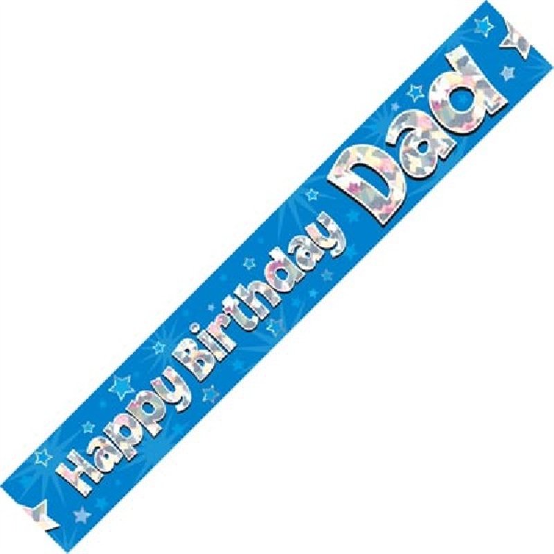 9FT HAPPY B/DAY DAD BANNER