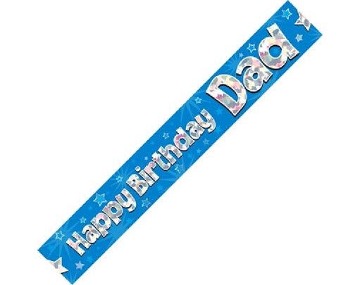 9FT HAPPY B/DAY DAD BANNER