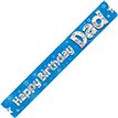 9FT HAPPY B/DAY DAD BANNER