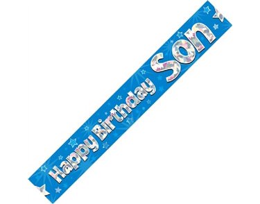 9FT HAPPY B/DAY SON BANNER