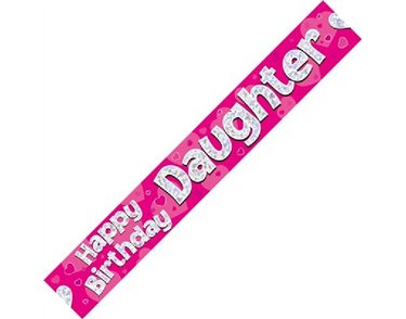 9FT HAPPY B/DAY DAUGHTER BANNER