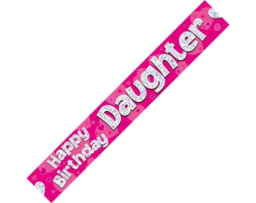 9FT HAPPY B/DAY DAUGHTER BANNER