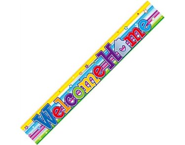 9FT WELCOME HOME SWIRL BANNER