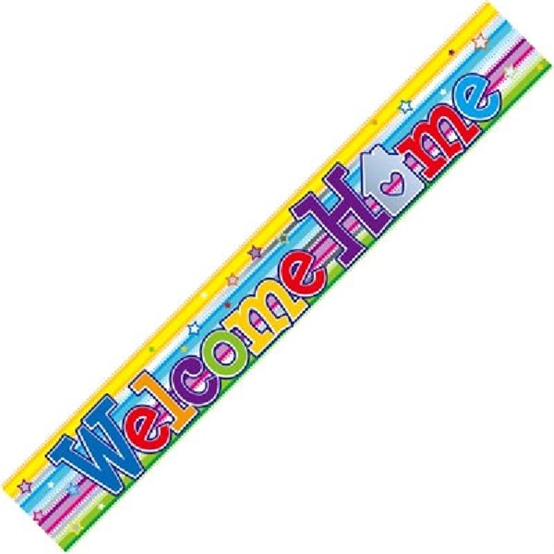 9FT WELCOME HOME SWIRL BANNER