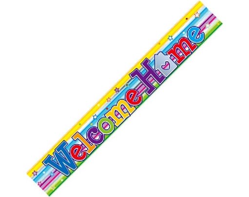 9FT WELCOME HOME SWIRL BANNER