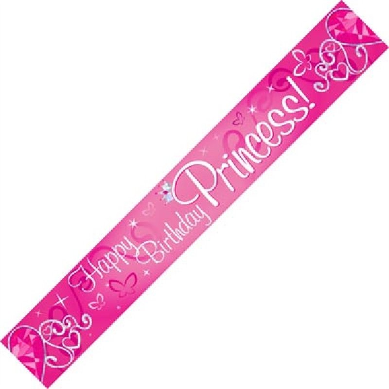 9FT B/DAY PRINCESS BANNER