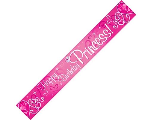 9FT B/DAY PRINCESS BANNER