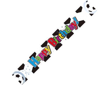 9FT FOOTBALL BIRTHDAY BANNER