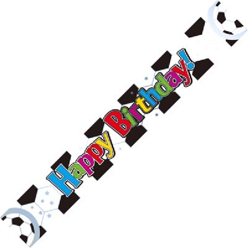 9FT FOOTBALL BIRTHDAY BANNER