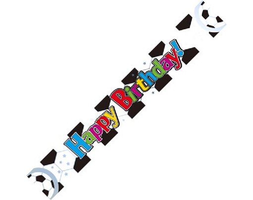 9FT FOOTBALL BIRTHDAY BANNER