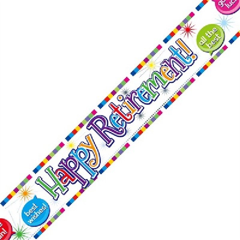 9FT HAPPY RETIREMENT BANNER