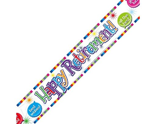 9FT HAPPY RETIREMENT BANNER