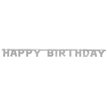 HAPPY B/DAY SILVER DELUXE JOINTED BANNER