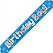 9FT B/DAY BOY BLUE HOLO BANNER